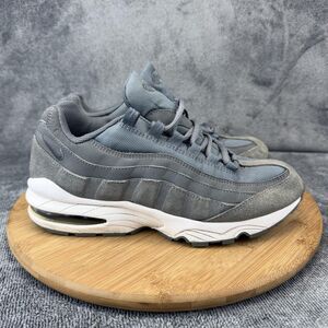 Nike Air Max 95 Shoes Boys Size 7Y Gray Suede Running Sneakers BQ7222-001